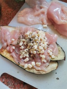 aubergine roulée